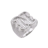 Letter N Size 10 Moissanite Ring
